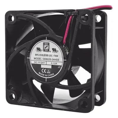 Ventilador Axial Anticondensante / 60 x 60 x 25 mm / 24 Vdc / 25.0 CFM / 4500 RPM / 2.9 W / Cojinete Sellado