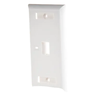 Placa de Pared / 1 Puerto Keystone / 70 x 115 mm (2.75' x 4.52') / UL 94V-0 / Blanco