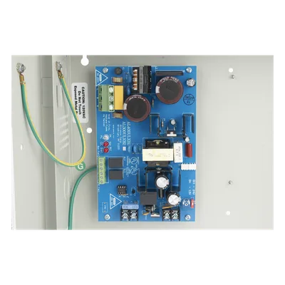 Fuente de Alimentación / Salida Seleccionable 12 VDC @ 4 A o 24 VDC @ 3 A / 96.6 W / Entrada 115 VCA / Cargador de Batería Integrado / Regulación Electrónica