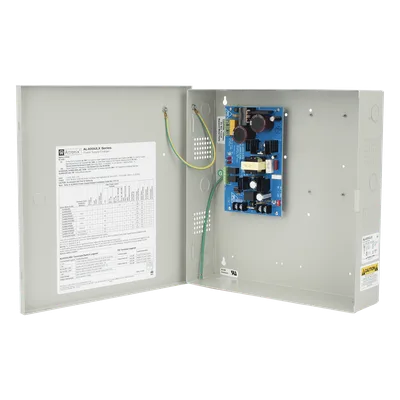Fuente de Alimentación / Salida Seleccionable 12 VDC @ 4 A o 24 VDC @ 3 A / 96.6 W / Entrada 115 VCA / Cargador de Batería Integrado / Regulación Electrónica