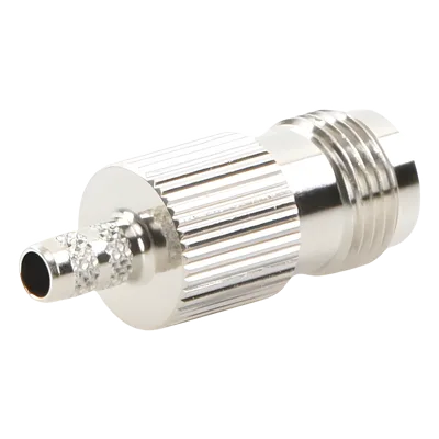 Conector TNC Hembra / Anillo Plegable / Bronce Niquelado / Contacto Oro / Teflón / 9913, 7810A, 8214, CNT-400, RG8/U-SYS, RFLASH-1113