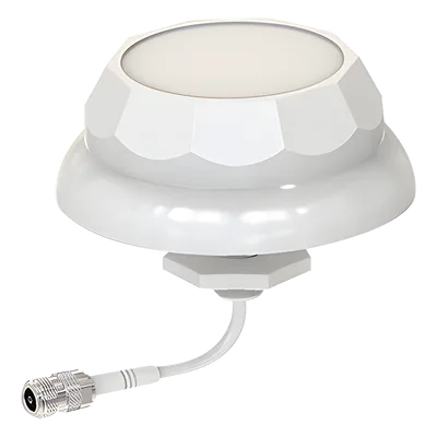 Antena domo / 2.4 GHz / 3 dBi / N-hembra / 11.9 x 5.3 cm / 210 km/h viento / 0.39 x 0.17 ft