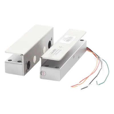 Cerradura de Perno para Puertas de Vidrio / 1000 kg Fuerza de Sujeción / 12 VCC / 1/2" Vidrio / 150 x 39 x 37 mm / 5-8 mm Espacio Requerido