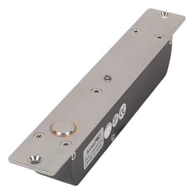 Cerradura de Perno Electromagnética / 2000 kg de Fuerza de Sujeción / Fail Secure / Sensor de Puerta / Retardo Ajustable 0-9 s / Aluminio Anodizado