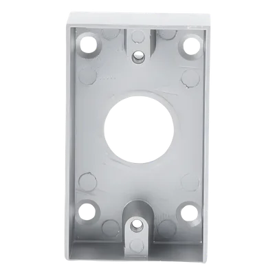 Caja de Montaje para Botón de Salida / Aleación de Zinc Cromada / Superficie / 85 x 50 x 25 mm