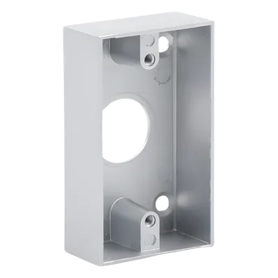 Caja de Montaje para Botón de Salida / Aleación de Zinc Cromada / Superficie / 85 x 50 x 25 mm