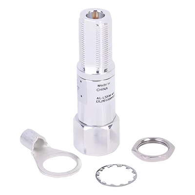 Protector RF Coaxial / Frecuencia 2000-6000 MHz / Filtro Pasa Alta con Bloqueo DC / Conector N-Macho / Pérdida de Inserción 0.1 dB