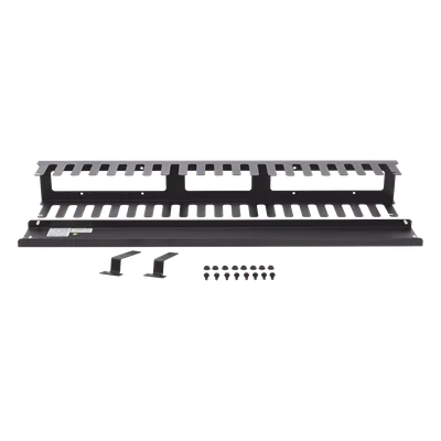 Organizador de Cable Vertical / 21 UR / Capacidad 260 Cat5 / 225 Cat6 / Acero Sólido / Tapa Integrada / 932 mm (3.06 ft) de Altura