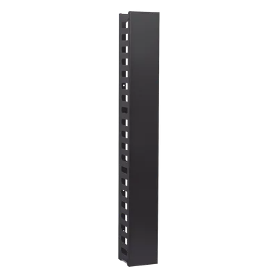 Organizador de Cable Vertical / 21 UR / Capacidad 260 Cat5 / 225 Cat6 / Acero Sólido / Tapa Integrada / 932 mm (3.06 ft) de Altura