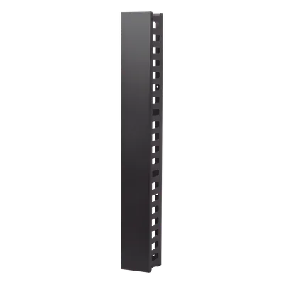 Organizador de Cable Vertical / 21 UR / Capacidad 260 Cat5 / 225 Cat6 / Acero Sólido / Tapa Integrada / 932 mm (3.06 ft) de Altura