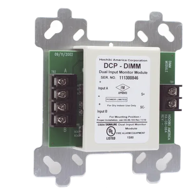 Módulo Direccional de Monitoreo / 2 Entradas Independientes / Montaje en Caja de 4" / Comunicación DCP / 127 Dispositivos por Bucle