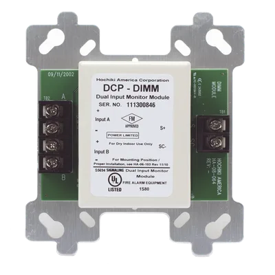 Módulo Direccional de Monitoreo / 2 Entradas Independientes / Montaje en Caja de 4" / Comunicación DCP / 127 Dispositivos por Bucle