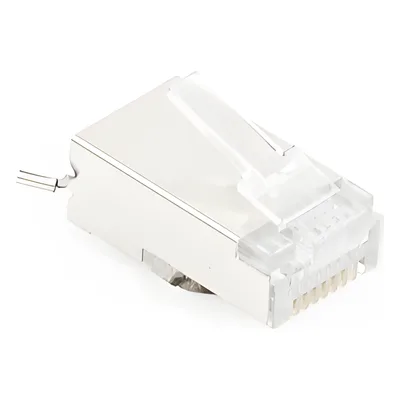 Conector RJ45 Blindado / Cat5e / FTP-STP / Pin a Tierra / Paquete 100 pzas
