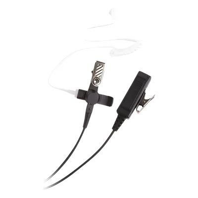 Micrófono-Audífono / 2 Cables / Tubo Acústico Grado Médico / PTT Separado / Conector Multipin