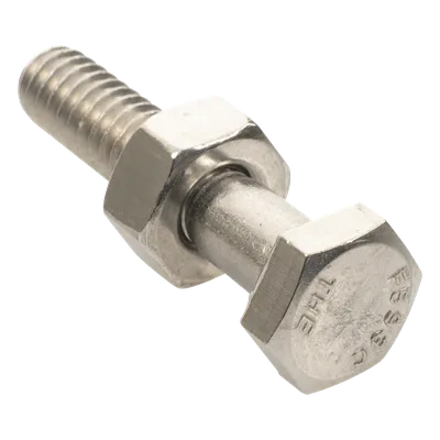 Paquete de tornillos con tuercas / Acero inoxidable 1/4 x 1 1/4 pulg / 6 piezas / Incluye arandelas reforzadas