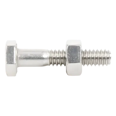 Paquete de tornillos con tuercas / Acero inoxidable 1/4 x 1 1/4 pulg / 6 piezas / Incluye arandelas reforzadas