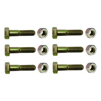 Kit de Tornillería para Torre / Acero Grado 5 / 3/8" x 2" / 6 Tornillos y 6 Tuercas / Galvanizado / Exterior