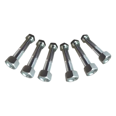Juego de Tornillos y Tuercas / Acero Inoxidable / 3/4" x 3" / 6 Piezas / Placas Igualadoras