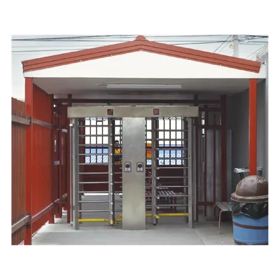Torniquete de Cuerpo Completo / Doble Acceso / Acero Inoxidable 304 / 30 Personas/min / Interior/Exterior / 4 Ejes de Seguridad / 2.31 x 1.46 x 2.2 m (7.58 x 4.79 x 7.22 ft) / 800 kg (1763.7 lb)
