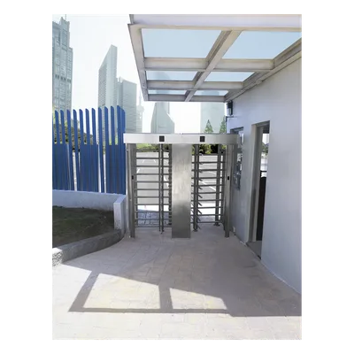 Torniquete de Cuerpo Completo / Doble Acceso / Acero Inoxidable 304 / 30 Personas/min / Interior/Exterior / 4 Ejes de Seguridad / 2.31 x 1.46 x 2.2 m (7.58 x 4.79 x 7.22 ft) / 800 kg (1763.7 lb)
