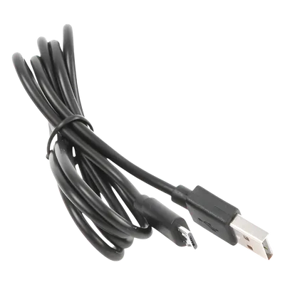 Cable programador y cargador / USB 2.0 a Micro USB / 1 m (3.3 ft) / 1.5 A / Conectores dorados / PVC negro