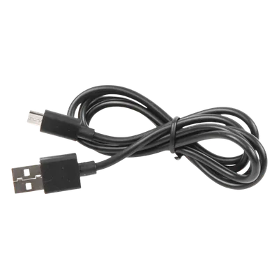 Cable programador y cargador / USB 2.0 a Micro USB / 1 m (3.3 ft) / 1.5 A / Conectores dorados / PVC negro
