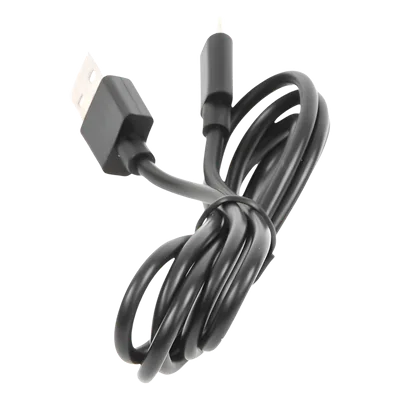 Cable programador y cargador / USB 2.0 a Micro USB / 1 m (3.3 ft) / 1.5 A / Conectores dorados / PVC negro