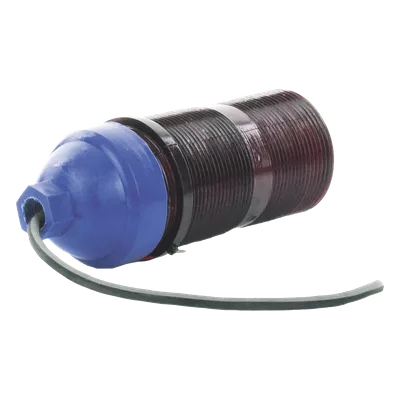 Lámpara de Obstrucción Aeronáutica / Globo Rojo Policarbonato / Base E26/E27 / Luz Fría / Torres Arriostradas y Autosoportadas