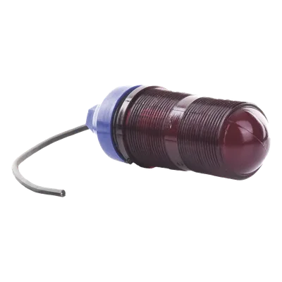 Lámpara de Obstrucción Aeronáutica / Globo Rojo Policarbonato / Base E26/E27 / Luz Fría / Torres Arriostradas y Autosoportadas