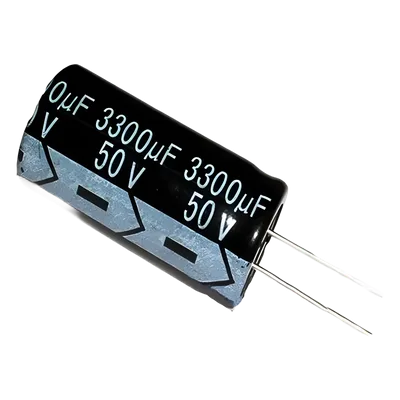 Capacitor Electrolítico Radial / 3300 µF / 50 V / Tolerancia ±20% / -40 °C a +85 °C