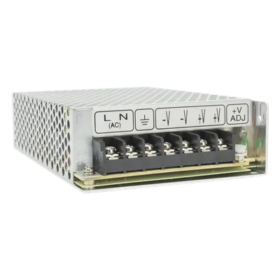 Fuente de Poder Conmutada / 100W / 24Vcc / 4.5A / Entrada 100-240VCA / 3.18 x 1.49 x 6.26 pulgadas