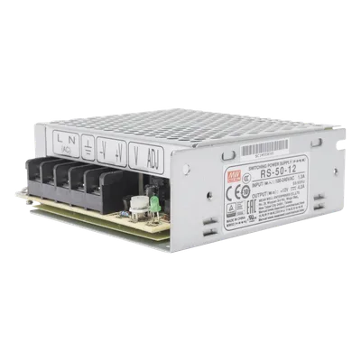 Fuente de Poder Industrial Conmutada / 50W / 12Vcc / 4.2A / Entrada 100-240Vca / Montaje en Chasis
