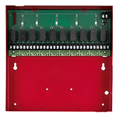 Módulo de interfaz / 10 relevadores Form C / 5A @ 30VDC/250VAC / Gabinete metálico con llave / 0.86'H x 0.86'W x 0.26'D