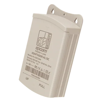 Fuente de Poder para Exterior / 12 Vcc / 2 A / 1 Salida / Entrada 100-240 VCA / 5.1 x 3.4 x 1.7 pulgadas