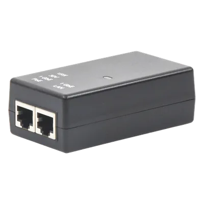 Inyector PoE / 30 VCC / 15W / Gigabit Ethernet / Exterior / 100-240 VCA