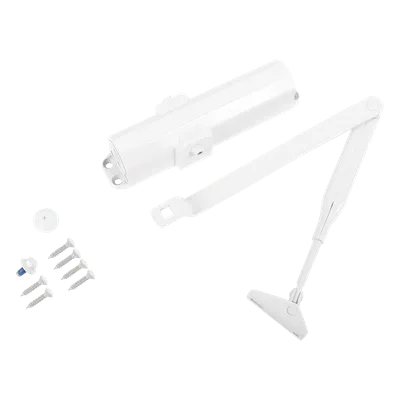 Cierrapuertas Industrial / Fuerza Ajustable 2-3-4 / Puertas 850-1100 mm / Hasta 80 kg / Certificación UL / Brazo Estándar
