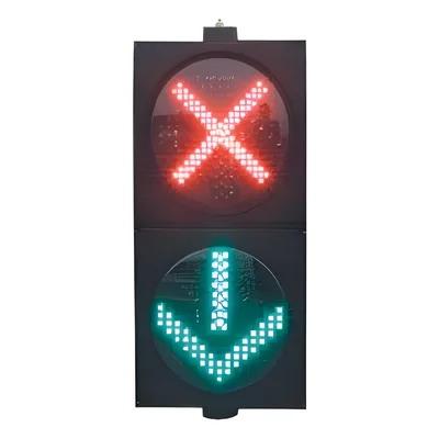Semáforo LED Doble / Alto y Siga / 81 LEDs de Alta Potencia / 6 W / 110 VCA / -40°C a +80°C / IP Sellado