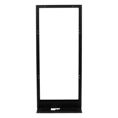 Rack de 2 Postes / 24 UR / 19" EIA-310D / Carga 460 kg / Base L para Piso / Acero Cal. 11 y 14