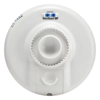 NanoBeam airMAX M5 CPE, hasta 150 Mbps, 5 GHz (5150 - 5875 MHz) con antena integrada de 16 dBi
