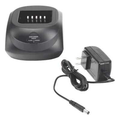Cargador de Escritorio / Carga Rápida / Radios Kenwood NX5000 NX410 TK-2180/3180 / Baterías KNB-L2M a KNB-50NC / Operación -20°C a 45°C (-4°F a 113°F) / LED Multicolor