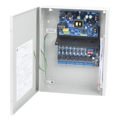 Fuente de Poder con Respaldo / 12 VCC / 10 A / 240 W / 115 VCA / 8 Salidas Independientes / 8 Entradas de Control