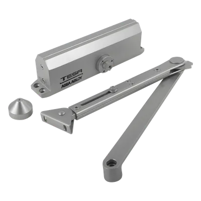 Cierrapuertas Hidráulico / Puertas 15 a 150 kg / UL Resistente al Fuego / Ajuste 90°-180° / Aleación Zinc-Aluminio / Alto Tráfico
