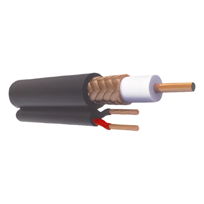 Cable Coaxial Siames / 305 m (1000 ft) / RG59 / CCA 90% / 20 AWG / Cobre Sólido / Intemperie HD