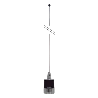 Kit de Antena Móvil VHF / 144-174 MHz / 3 dBi / 200 W / 124 cm / Cable RG-58 5 m (16.4 ft) / Montaje NMO