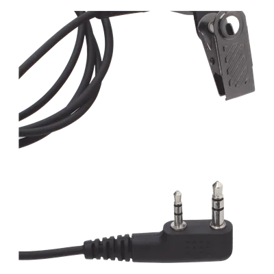 Micrófono-Audífono de Tubo Acústico / Grado Médico / PTT de Alta Resistencia / Cable Reforzado con Kevlar / Compatible con Radios KENWOOD y TXPRO
