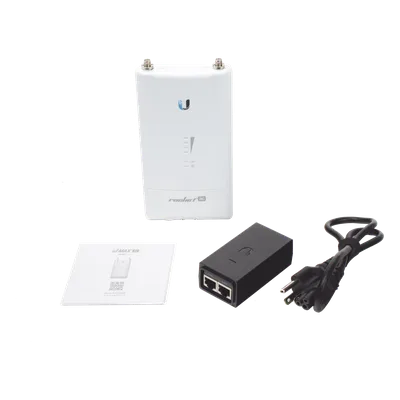 Radio Estación Base / 5 GHz / 500 Mbps / Gigabit Ethernet / Dual RP-SMA / -40°C a 80°C (-40°F a 176°F)