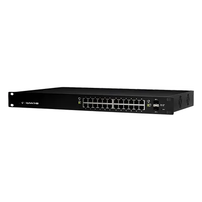 Switch administrable / 24 puertos Gigabit PoE+/PoE pasivo 24V / 2 puertos SFP / 250W / 52 Gbps / 38.69 Mpps