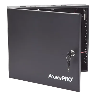 Controlador de Acceso / 4 Puertas / Biometría Integrada / 3,000 Huellas / Compatible con Sistemas de Elevadores (10 Pisos) / Incluye Gabinete y Fuente de Alimentación 12Vcc/5A