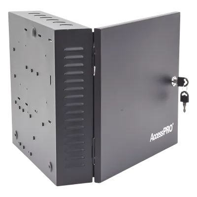 Controlador de Acceso / 4 Puertas / Biometría Integrada / 3,000 Huellas / Compatible con Sistemas de Elevadores (10 Pisos) / Incluye Gabinete y Fuente de Alimentación 12Vcc/5A