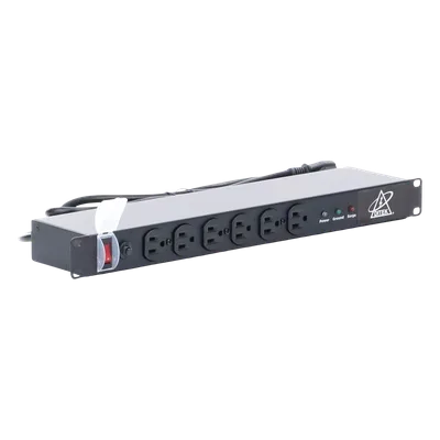 Protector de Rack 1U / 12 Salidas NEMA 5-15P / 120 VCA 15 A / Supresión EMI/RFI / 90 kA / 1.58 x 3.74 x 17.01 in